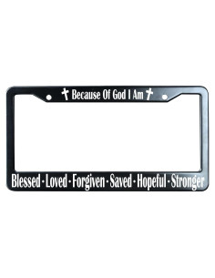 Marco de Matrícula URCustomPro Acero Inoxidable Negro Mate