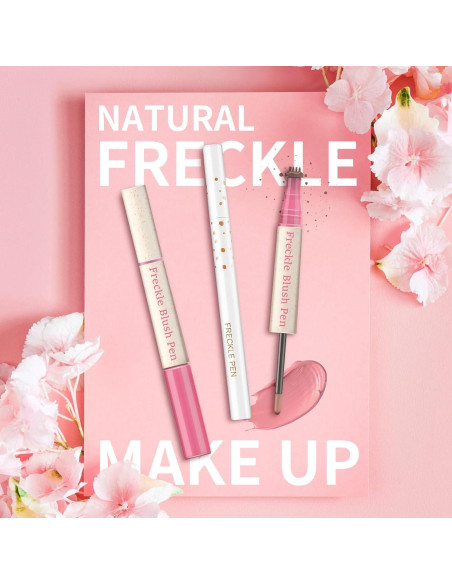 Kit de Sello de Pecas Falsas QIUFSSE 2 en 1 Rubor y Pecas