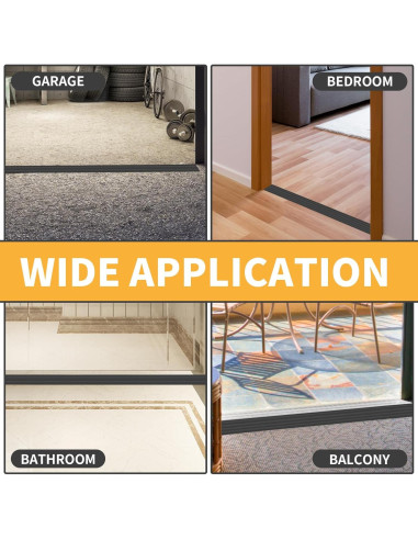 Rampa de Umbral de Goma EYAYEN 2 cm x 1 m Antideslizante