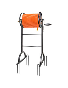 Carrete de Manguera de Jardín Fomidao 200FT Metal Resistente