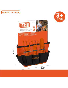 Juego de Jardinería Black & Decker 4 Piezas para Niños 2