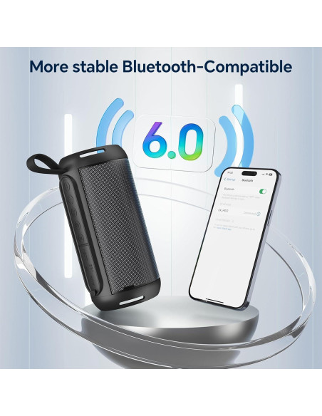 Altavoz Bluetooth FULMINARE HS12 26W Impermeable 16H Negro