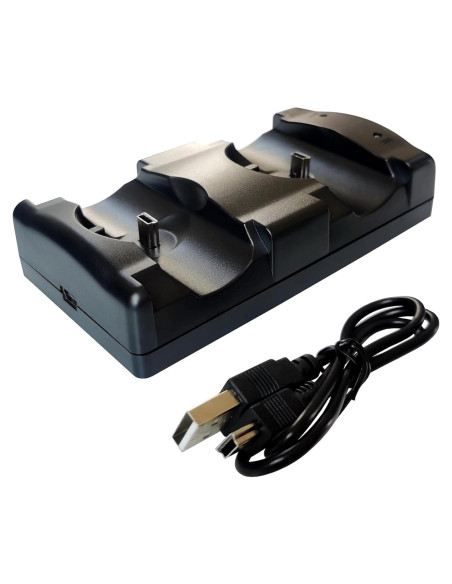 Base de Carga Dual USB DHSKZRMJ para Controladores PS3