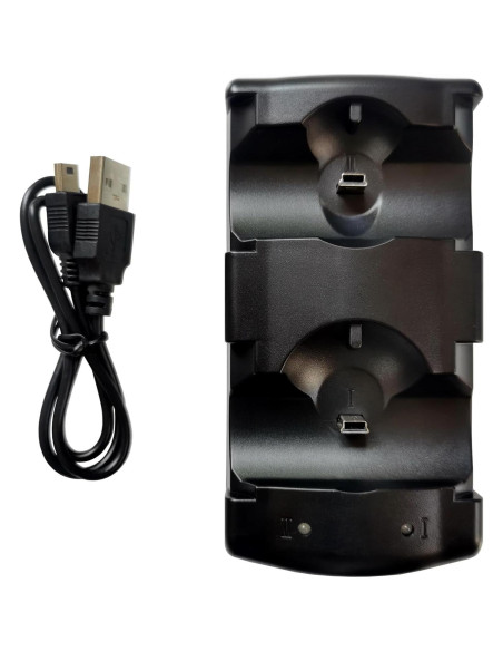 Base de Carga Dual USB DHSKZRMJ para Controladores PS3