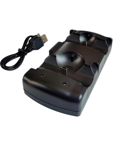 Base de Carga Dual USB DHSKZRMJ para Controladores PS3