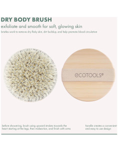 Cepillo Corporal Seco EcoTools 100% Vegano Exfoliante Rosa 2