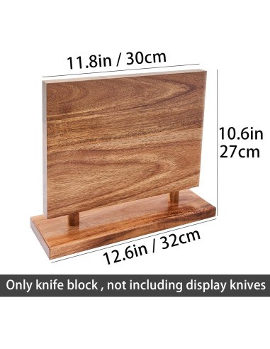 Soporte Magnético para Cuchillos LiTY de Madera Acacia 10 Cuchillos
