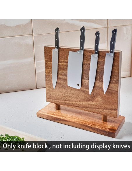 Soporte Magnético para Cuchillos LiTY de Madera Acacia 10 Cuchillos