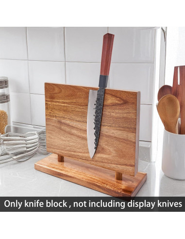 Soporte Magnético para Cuchillos LiTY de Madera Acacia 10 Cuchillos