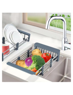 Escurridor de Platos Expandible BLYPHOO Acero Inoxidable 304