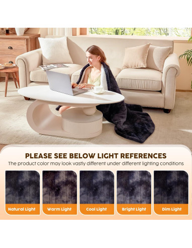 Manta Calentada Eléctrica HYLEORY 127x152 cm Negra 10 Niveles