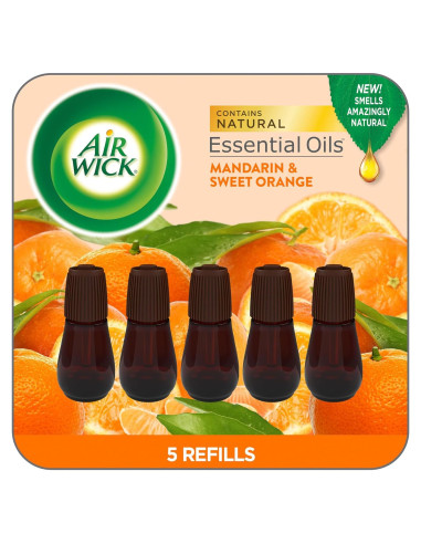 Recarga Air Wick Esencial Mist 5 ct Mandarina y Naranja Dulce