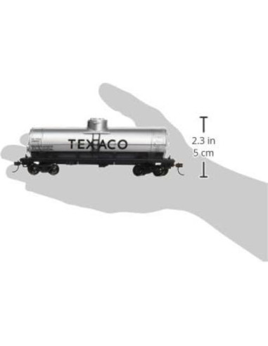 Carro de tanque Texaco Bachmann 40' Escala HO Ruedas Metal
