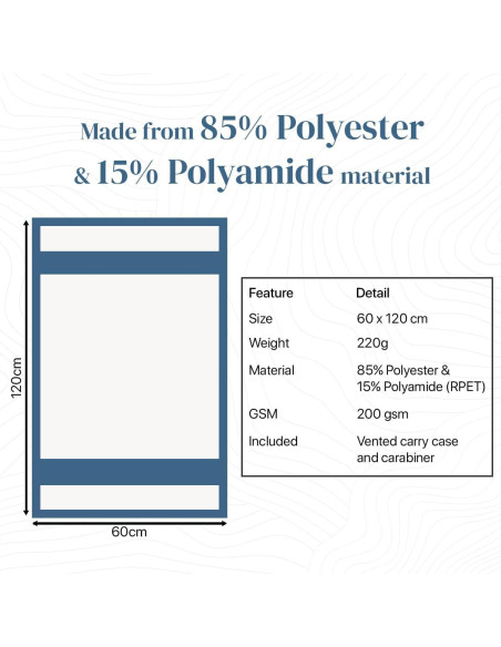 Toalla de Viaje Microfibra Sitpack 60x120cm Secado Rápido Toalla de Viaje Microfibra Sitpack 60x120cm Secado Rápido