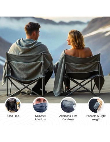 Toalla de Viaje Microfibra Sitpack 60x120cm Secado Rápido