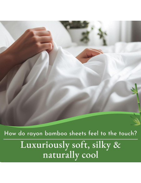 Conjunto de Sábanas Queen California Design Den Rayón Bambú - Blanco