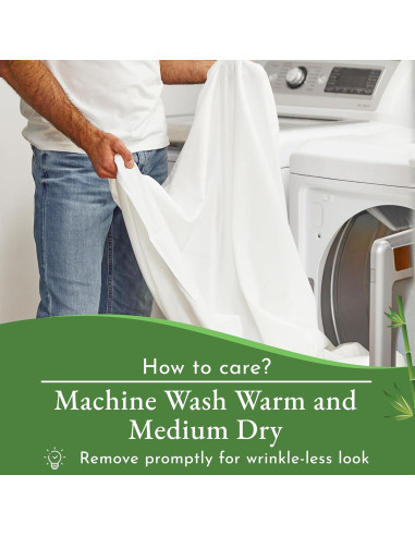 Conjunto de Sábanas Queen California Design Den Rayón Bambú - Blanco