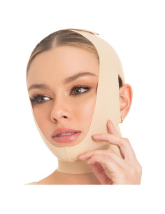 M&D Mentonera Reductora Facial Beige S - Compresión Postquirúrgica