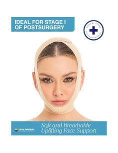 M&D Mentonera Reductora Facial Beige S - Compresión Postquirúrgica 2