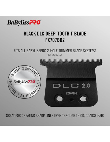 Cuchillas de Repuesto BaBylissPRO FX707BD2 Diente Profundo