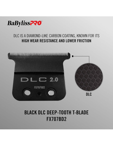 Cuchillas de Repuesto BaBylissPRO FX707BD2 Diente Profundo