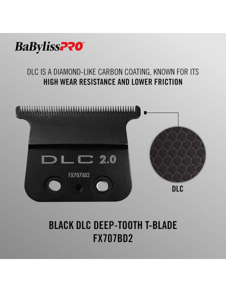 Cuchillas de Repuesto BaBylissPRO FX707BD2 Diente Profundo