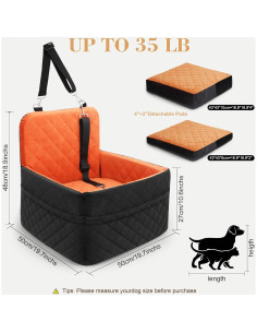 Asiento Elevador para Perros Zpehbeex 15-35 lbs con Almohadillas 2