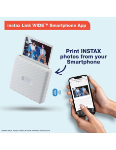 Impresora Fujifilm Instax Link Wide - Blanco Ceniza, Bluetooth 2