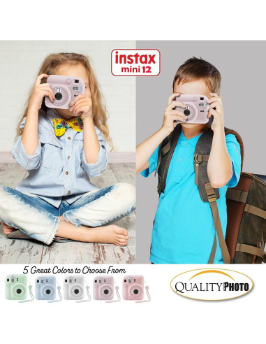 Cámara Instantánea Fujifilm Instax Mini 12 Púrpura + 60 Fotos