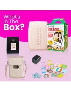 Fujifilm INSTAX Mini Link 3 Impresora Bluetooth Rosa Claro + 20 Hojas 2