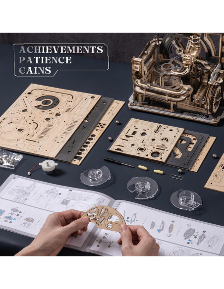 Rompecabezas 3D ROKR Spaceport de Mármol LGC01, 472 Piezas