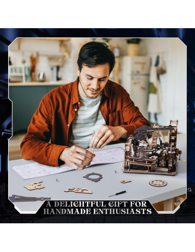 Rompecabezas 3D ROKR Spaceport de Mármol LGC01, 472 Piezas