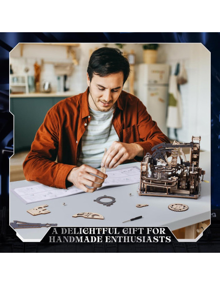 Rompecabezas 3D ROKR Spaceport de Mármol LGC01, 472 Piezas