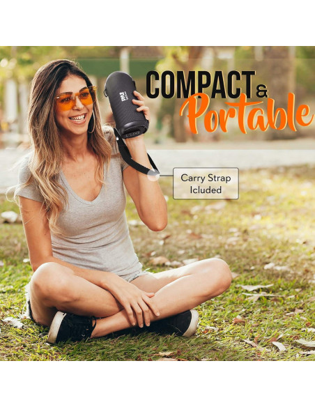 Altavoz Boombox Bluetooth Pyle PBMSPG3BK - 8.5W, Radio FM, USB