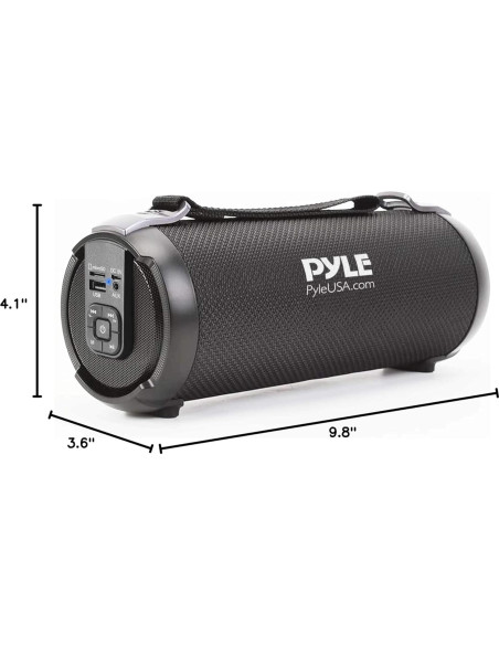 Altavoz Boombox Bluetooth Pyle PBMSPG3BK - 8.5W, Radio FM, USB
