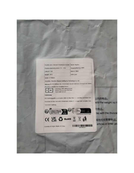 Scooter Submarino Waydoo Subnado Negro y Rojo 1.36 kg