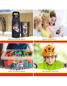 Calcomanías Paw Patrol Marshall - Set de 3 Vinilo Decorativo 2