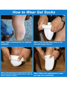 Calcetines Protésicos de Gel TARSHYRY para Pantorrilla Grande 2