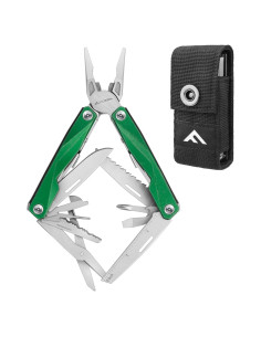 Multiherramienta 16-en-1 FLISSA de Acero Inoxidable con Funda