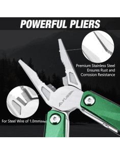 Multiherramienta 16-en-1 FLISSA de Acero Inoxidable con Funda 2
