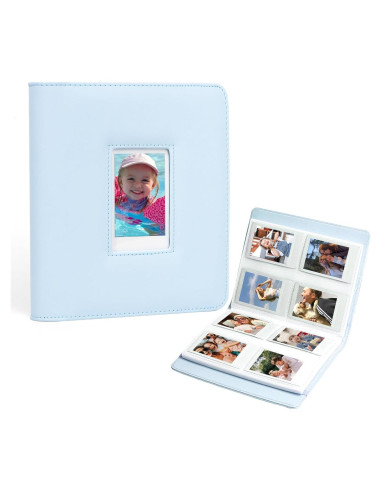 Álbum de Fotos CAIYOULE 288 Bolsillos Azul para Instax Mini