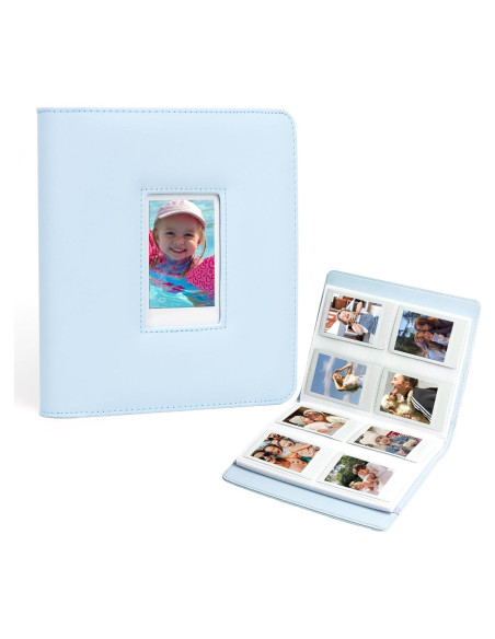 Álbum de Fotos CAIYOULE 288 Bolsillos Azul para Instax Mini