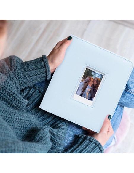 Álbum de Fotos CAIYOULE 288 Bolsillos Azul para Instax Mini