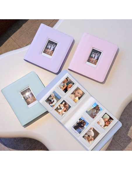 Álbum de Fotos CAIYOULE 288 Bolsillos Azul para Instax Mini