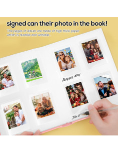 Álbum de Fotos Ruibytree Rosa 128 Bolsillos para Instax Mini 2