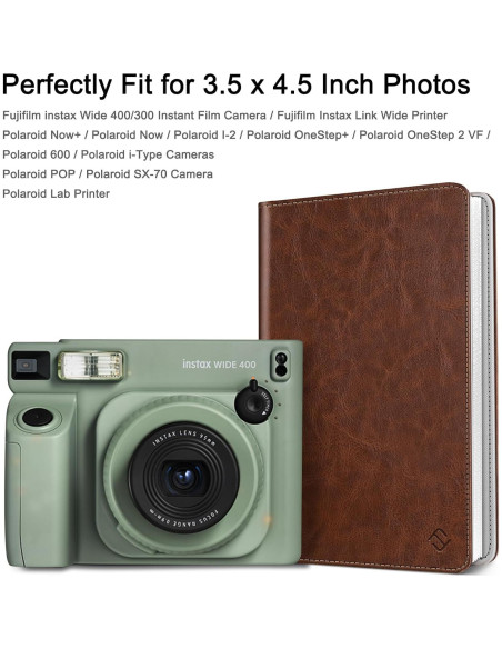 Álbum de fotos Fintie para Instax Wide y Polaroid - 64 bolsillos