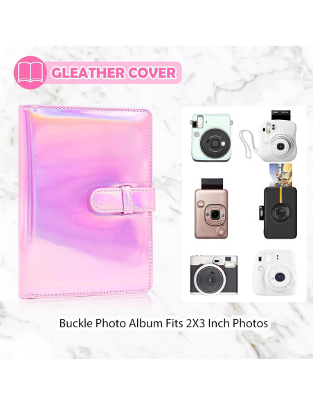 Álbum de Fotos 64 Bolsillos Hearoo Rosa Mágico 12x16 cm