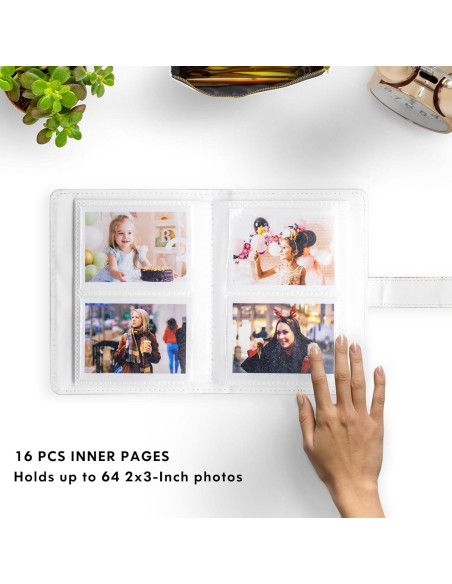 Álbum de Fotos 64 Bolsillos Hearoo Rosa Mágico 12x16 cm