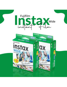 Películas Instantáneas Fujifilm Instax Wide (40 Exposiciones) + Paño Microfibra 2