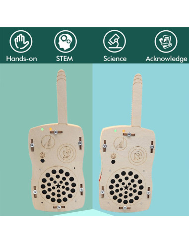 Kit de Walkie Talkies DIY Annisoka para Niños 6-14 Años